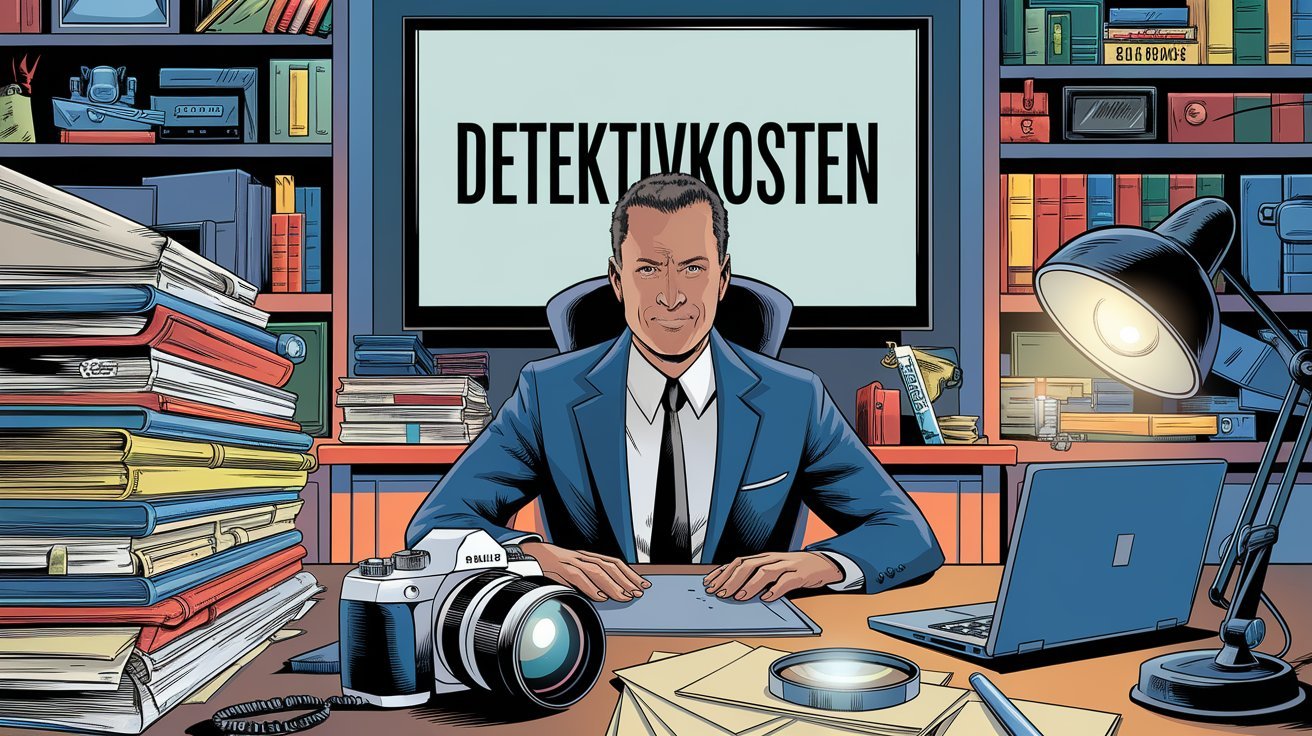 Comic-Detektiv in Detektivbüro; Privatdetektiv-Honorare Erfurt, Detektei-Preise Thüringen, Detektiv-Kosten Erfurt, Privatermittler-Stundensatz Thüringen